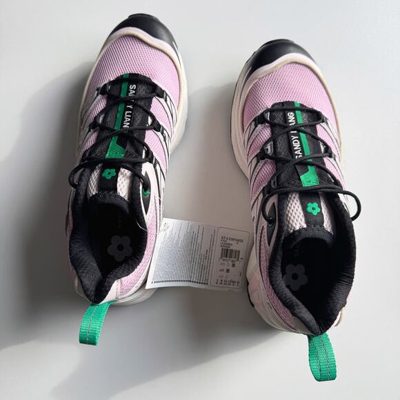 NWT Salomon x Sandy Liang XT-6 Expanse Cradle Pink Jolly Green Black Size 38/6.5 - Picture 2 of 8